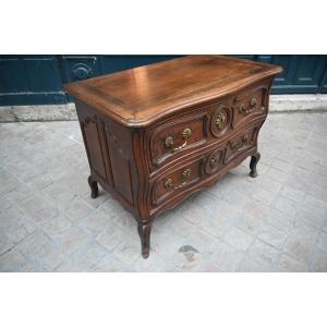 Louis XV Period Walnut Chest Of Drawers From Castres, 18th Century