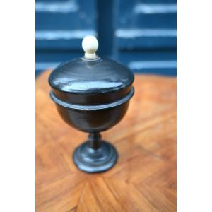Small Turned Wooden Bowl From The 19th Century