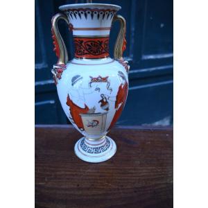 Vase Mounted As A Lamp With Etruscan Decoration, 19th Century