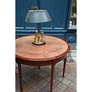 Louis XVI Period Half-moon Bouillotte Table