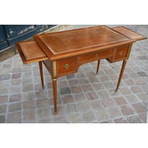 Louis XVI Style Mahogany Flat Desk