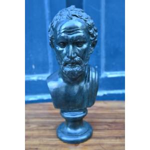 Bronze Bust Of A Philosopher, Italy 