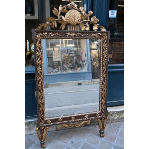 Carved Wooden Mirror, Italy, Louis XVI Period