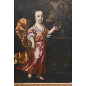 Thomas Hudson Attributed To Portrait Of A Young Princess 18th Century English School