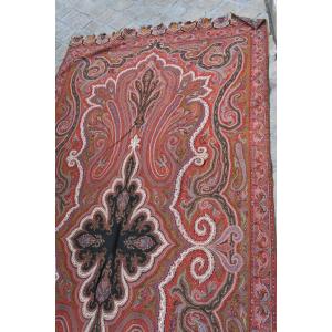 Large Lyonnais Cashmere Shawl From The 19th Century