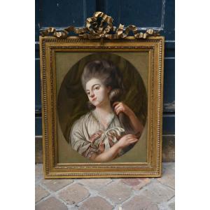 Portrait Of A Young Woman In Her Toilette Louis XVI Period