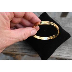 18 Kt Gold Bezel Bracelet