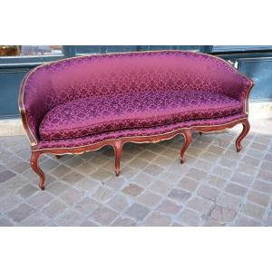 18th Century Italian Sofa In Lacquered Wood