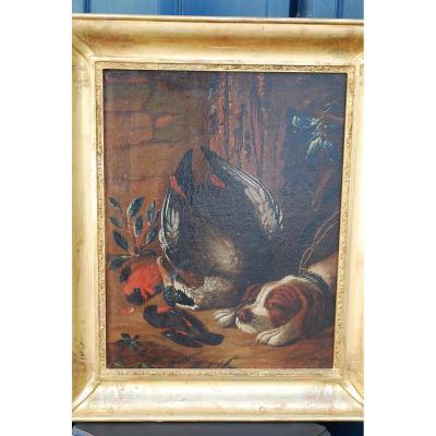 Still Life With Dog XVII Follower Of Honde Cotter