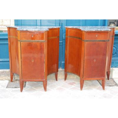 Pair Of Buffets In Mahogany XIX