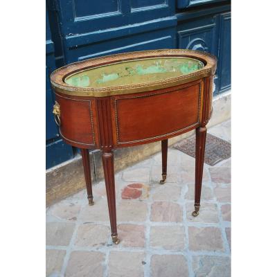 Louis XVI Style Mahogany Planter Stamped From Mailfert