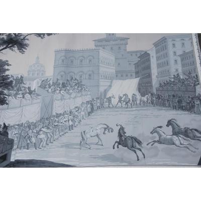 Chez Zuber XIX Wallpaper: Siena: The Palio Race