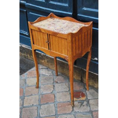 Louis XV Style Veneer Bedside Table