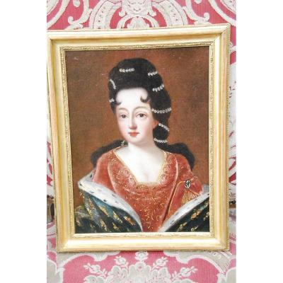 Portrait D After Gobert Of Princess De Conti, Louise De Bourbon