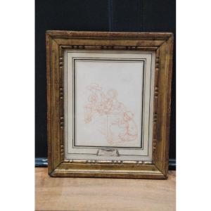 Drawing XVIII In La Saguine, Young Children In The Taste Of Greuze