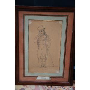 Dandy Drawing By Horace Vernet XIX
