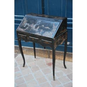 Slope Desk In Black Lacquer England XIX