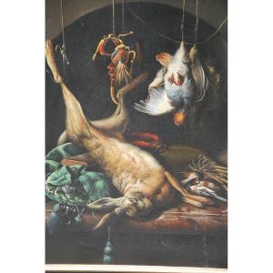 Oil On Canvas Still Life With Game D After The XVII