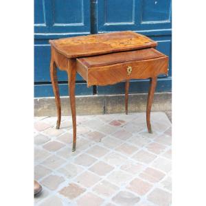 Salon Table In Louis XV Marquetry