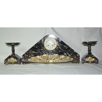 Fireplace Trim In Portor Art Deco