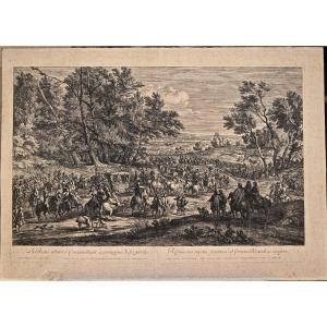 17th Century Engraving By F. Vander Meulen