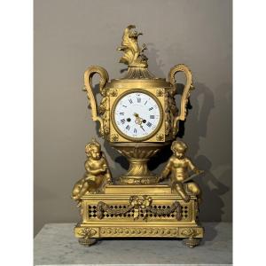 Gilded Bronze Clock 