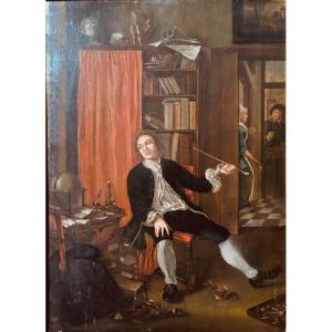 Student Smoking There Pipe 18th Century Ja Wassenbergh I 1687-1750