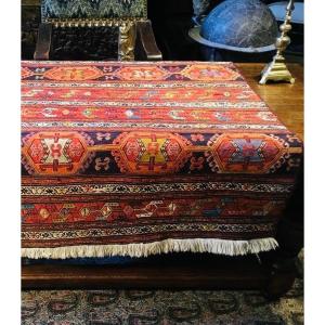 Small Ethnic Rug (142x117) Cm Multicolor.