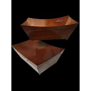 Pair Of Mahogany Boxes Empire Period