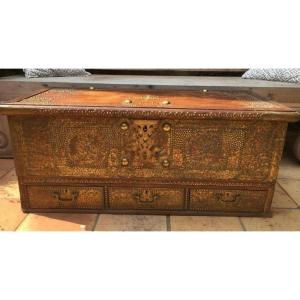 Decorative Teak Chest, Early 19th Century.