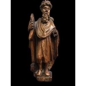 Carved Wooden Statue Circa 1700