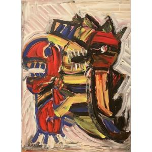 Painting Ode To The Cobra. 80x60 Cm 