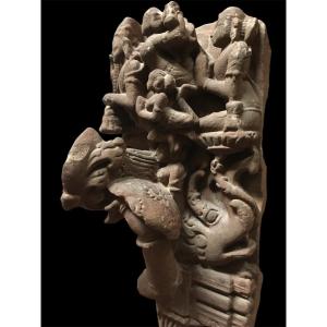 An Architectural Fragment Of A Temple Dating From The Middle Ages 