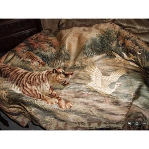 Three Signed Silk Tapestries (japan)