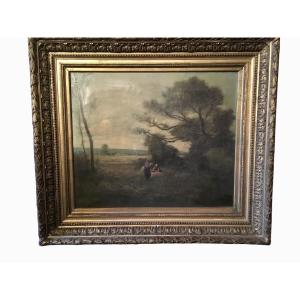 Two Paintings By Laure Lacombe (1834-1923) French 