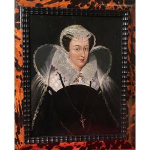 Oil Painting On Panel, 18th Century 