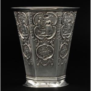 Solid Silver Cup, Height: 12 Cm 
