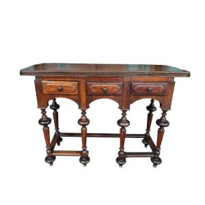 17th Century Folding Walnut Table.