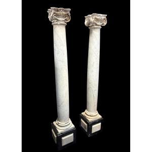 17th Century Renaissance Marble Fireplace.