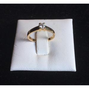 Ring, Solitaire, Gold And Diamond