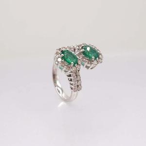 Emerald And Diamond Ring
