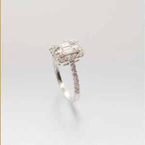 Baguette And Diamond Ring