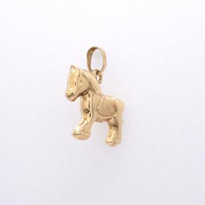 18ct Gold Horse Pendant