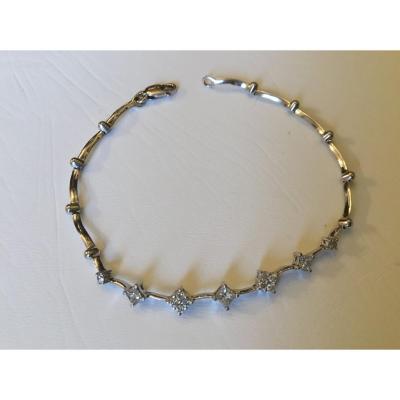 River Bracelet In Gold And Diamonds