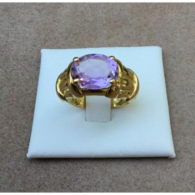 Gold And Amethyst Ring