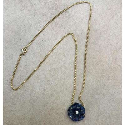 Gold, Lapis Lazuli And Diamond Necklace