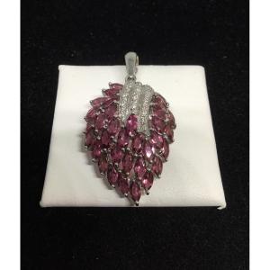 Gold, Tourmaline And Diamond Pendant