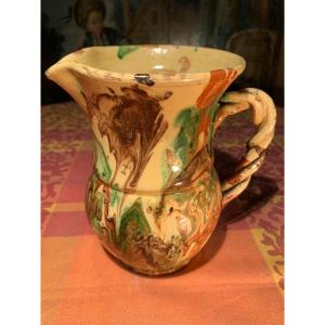 Terracotta Pitcher Bernard Pottery In Cluny