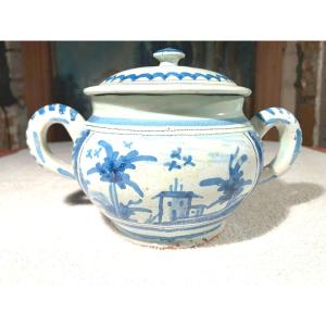 Nevers 19th Century - Covered Pot