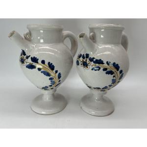 Nevers Early 18th Century - Apothecary - Pair Of Chevrettes 